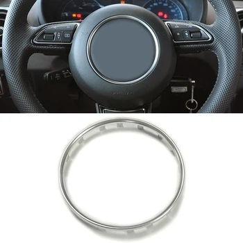 Auto ABS plastikust rool ringi sisekujundus kleebis center embleem logo raami peep varba kingad kate tarvikud Audi A1 B9 A4 A5 A7