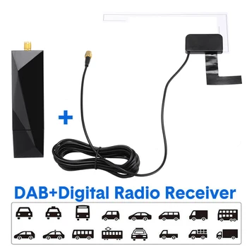 Auto Digitaalse DAB+Adapter Tuuneri Audio Raadio-Box USB-Vastuvõtja Antenni ühildub Android juhtseade USB Amplified Antenna