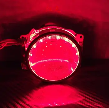 Auto LED Kurat, Silmad Deemon Kurja Silma PÄEVATULED LED-Mooduli Jaoks Esitulede Projektori Objektiivi Moderniseerimiseks DIY Punane Sinine Kollane Valge Roheline