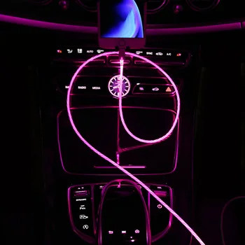 Auto LED Sära Voolab Andmeid USB-Laadija Laadimise Kaabel Ford Fiesta, Focus 2 3 Mondeo Citroen C4 C5 C3 Skoda Octavia Kiire Fabia