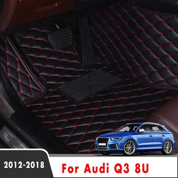 Auto Nahast Vaibad Audi Q3 8TE 2018 2017 2016 2013 2012 Auto põrandamatid Tarvikud Teenetemärgi Veekindel Kaitsta