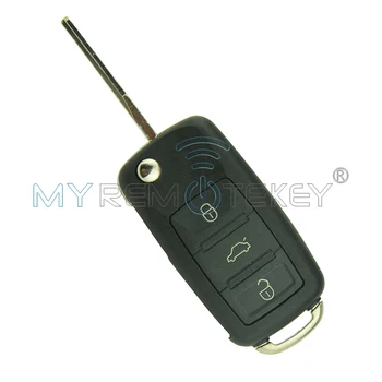 Auto remote key 300 959 753AA HU66 3 nuppu 434Mhz jaoks VW Touareg 2004 2005 2006 2007 2008 2009 2010 2011 300959753AA remtekey