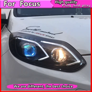 Auto Stiil Assamblee Tähelepanu 2012 -Esituled focus LED Vilkur PÄEVATULED Objektiivi Double Beam Bi-Xenon HID Dünaamiline suunatuli