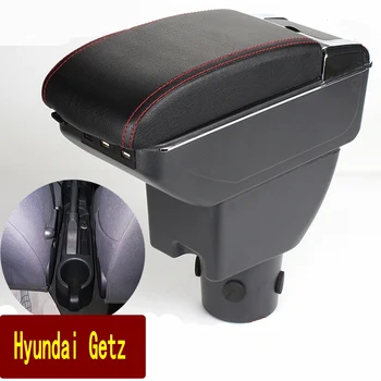 Auto Taga Jaoks Hyundai Getz Pööratav kesk-Poe sisu Storage box koos Tuhatoosi USB-Laadimine Auto kaunistamiseks tarvikud
