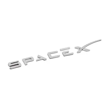 Auto Tarvikud 3D ABS Pagasiruumi Kleebis Kirjaga Logo Stiil Must Hõbe Tesla Logo SpaceX