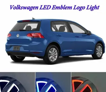 Auto Valgustatud 5D LED-Auto Saba Logo Light Badge Embleemi Lambid GOLF, Bora CC MAGOTAN Tiguan Scirocco 4D