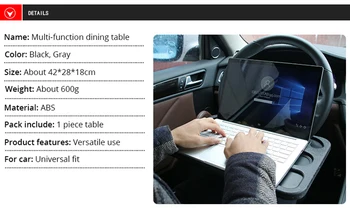 Automaatne Rooli Laua Tahvelarvuti Või Sülearvuti Auto Travel Desk Rool Sobib Kõige Sõiduki Rooliratas
