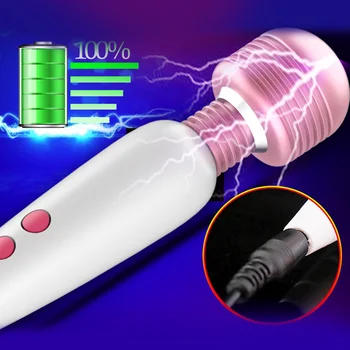 AV Vibraator Tiss Clit Vibratsiooni Massager-USB-Laadimine G-spot Masturbatsioon Võimsus Vibraator Täiskasvanud Sugu Mänguasi Naistele Sex Shop
