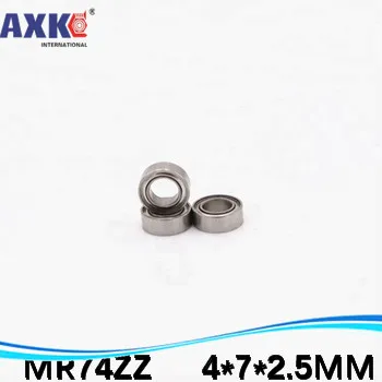 AXK Factory direct müük SMR74 Z SMR74ZZ L-740ZZ 4*7*2.5 mm Kääbus roostevabast terasest laager materjal 440C 10tk/palju