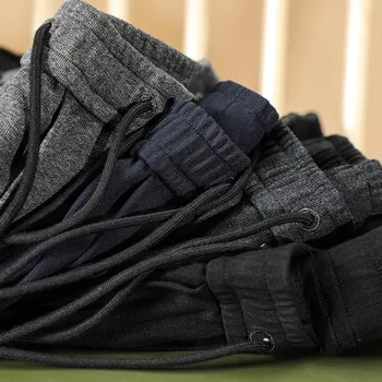 BAO SHAN pehme ja mugav venitada Sweatpants brändi riided luksus kvaliteetne elastne vöökoht meeste pikad vabaaja püksid