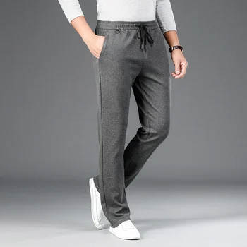 BAO SHAN pehme ja mugav venitada Sweatpants brändi riided luksus kvaliteetne elastne vöökoht meeste pikad vabaaja püksid