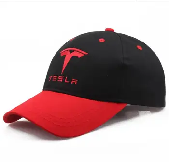 Baseball Cap Tesla auto logo Tikand Vabaaja Snapback Müts 2019 Uus Mood Kõrge Kvaliteedi Mees Võidusõidu Mootorratas Sport müts