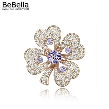 BeBella 5 värve naine crystal sõle lille pross valmistatud Kristallid Swarovski