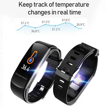 Beebi Smart Watch Lapsed Lapsed Smartband Temperatuur Tüdrukud Poiss Smart Band Bluetooth Android, IOS Teismelised Fitness Tracker Veekindel