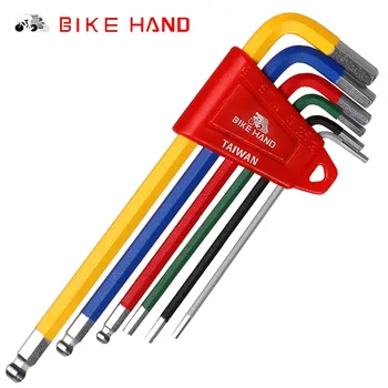 Bike Käsi Multi-function Mutrivõti Vahendid Road Bike Remont Tööriistad Hex Võti Ball End Komplekt 2/2.5/3/4/5/6mm Allen Jalgratta Vahendid