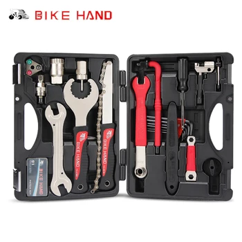 BIKEHAND 18 1 Multiful Jalgratta Tööriistade Komplekt Kaasaskantav Bike Repair Tool Box Set Hex Key Wrench Eemaldaja Vänt Lemmikutega Jalgrattasõit Vahendid