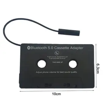 Bluetooth-5.0 Muusika Car Audio Vastuvõtja Kasseti-Mängija-Adapter MP3 Converter for iPhone Samsung Nokia HTC Smart Mobiiltelefonides Tabel