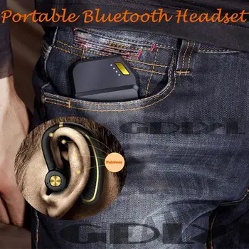 Bluetooth-Kõrvaklapid koos Mikrofoniga 24 tundi kõneaega Juhtmeta peakomplekti Higi-tõend Sport Muusika Earbuds Pikk Viimati Kuular