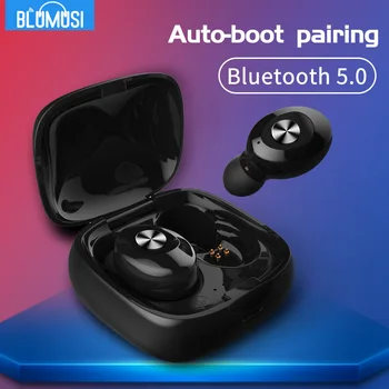 Bluetooth-Kõrvaklapid Traadita V5.0 TWS Mini Sport Earbuds 3D Stereo Muusika Bass Sound Gaming Kõrvaklapid Juhi Käed-vabad Peakomplekt
