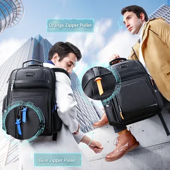 BOPAI USB-Anti-varguse Seljakott Business Travel Bag 15.6 Tolline Arvuti multifunktsionaalne Kott Meestele