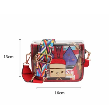 Brändi Lai Õlarihm Daamid Õla Messenger Bag Suvel Jelly Kott Mini Läbipaistev Naljakas Kott Lady Sidur Tasuta Shipping