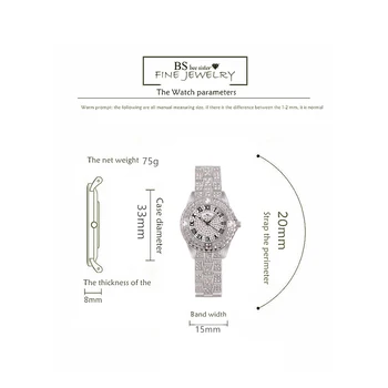 BS Mesilaste Õde 2020. Aasta Uus Veekindel Vaata Naiste Kellad Täielik Luksus Teemant Naiste Vaata kinkekarbis Pakendi Relojes Para Mujer