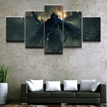 Canvas Poster Seina Art Home Decor Raames 5 tk Mäng Bloodborne Plakat Maalid elutuba HD Pildid Modulaarne Pildid