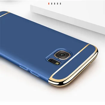 Case For Samsung Galaxy Märkus 5 Luksus Royal Gold Metalli Katmine Kõva Eemaldatav 3 in 1 Fundas coque telefoni Puhul Galaxy Märkus 5