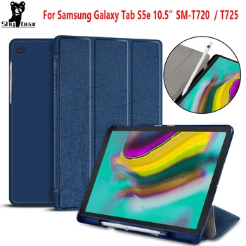 Case for Samsung Galaxy Tab S5E 2019 SM-T725 SM-T720 Smart Cover puhul Samsuang Tab 10.5 2019 SMT720 funda capa Pen pesa