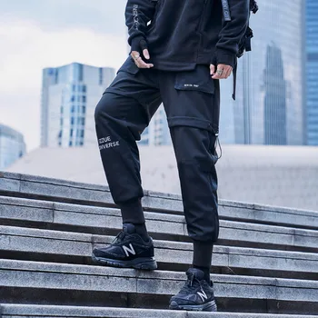 CHAIFENKO Hip-Hop Cargo Püksid Meeste Mood Harajuku Streetwear Meeste Püksid Must Joggers Sweatpant Multi-Tasku Vabaaja Haaremi Püksid