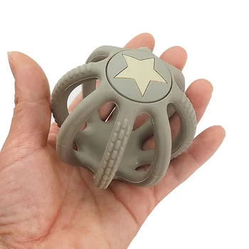 Chenkai 10TK BPA Vaba Silikoon Palli 3D Stereo Teethers Meele Närimine Lutt DIY Beebi Kaelakee Ripats Närimiseks Närimine Mänguasjad