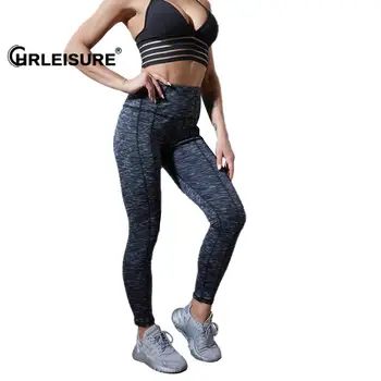 CHRLEISURE Fitness Säärised Naiste Kõrge Vöökoht Legging Anti Tselluliidi Push Up Pingul Püksid Hingav Higi