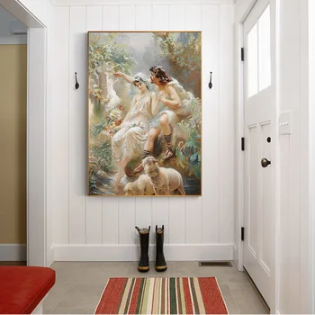 Citon Lõuendil õlimaal Konstantin Makovsky《Allegorical Stseeni》Kunstniku Plakat Pilt Kaasaegne Seina Decor Kodu Kaunistamiseks