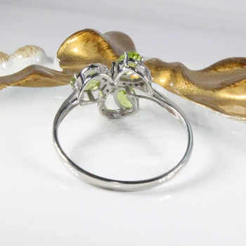 CoLife Jewlery 925 Hõbe Kalliskivi Ring Looduslik Peridoot Ringi Sterling Silver Peridoot Ehted Naine Sünnipäeva Kingitus