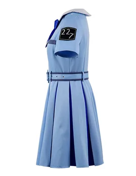 Cossky 22/7 Iidol Rühma Fujima Sakura Cosplay Kostüüm Sinine Kleit Salior Ühtne Kleit