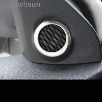 Cotochsun 2tk Car styling roostevabast terasest heli kõlar eriline Ringi muundatud sisekujundus Puhul MITSUBISHI Outlander ASX 2013-2017