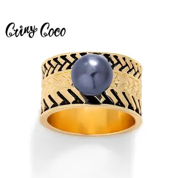 Cring Coco Havai Ringi parima Kvaliteediga Origianl Disain Vintage Black Pearl Ehted Trendikas Rõngad ystävänpäivä Kingitus Naistele