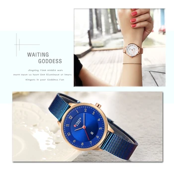 CURREN Naiste Kellad Mood Rose Gold Quartz Watch Daamid Top Brändi Luksus Naiste Vabaaja Käekellad Naiste Kell Reloj Mujer