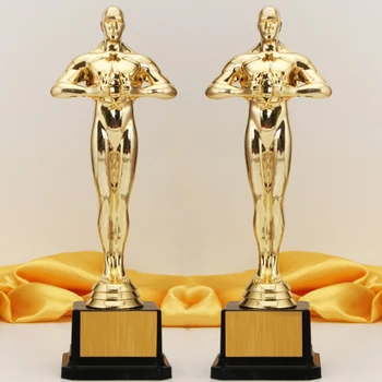 Custom Oscar trofee kullatud väike kullast kuju, meeskonna sport konkurentsi käsitöö-suveniiride pool pidu kingitus 19/22/26cm
