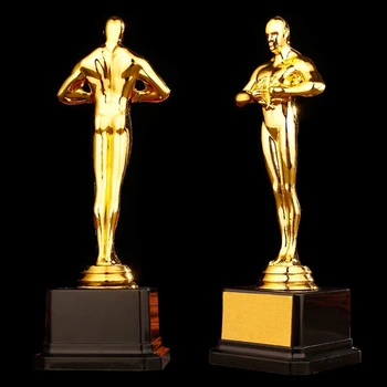 Custom Oscar trofee kullatud väike kullast kuju, meeskonna sport konkurentsi käsitöö-suveniiride pool pidu kingitus 19/22/26cm