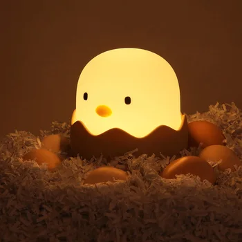 Cute Cartoon Tibi LED Night Light Silikoon Baby Laste Kingitus Lamp Trummel Mänguasi, USB Laetav Laua Tabel Öö Magada Lamp