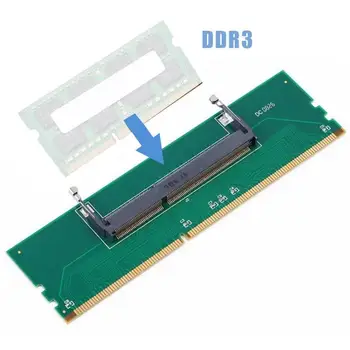 DDR3 Sülearvuti SO-DIMM Desktop DIMM Mälu RAM Pesa Adapter DDR3 Uus adapter sülearvuti sisemälu Lauaarvuti RAM