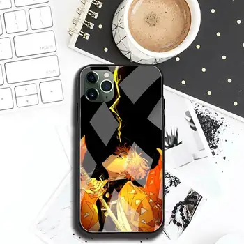 Demon Slayer Agatsuma Zenitsu Telefoni Juhul Karastatud Klaas iPhone 12 pro max mini 11 Pro XR, XS MAX 8 X 7 6S 6 Plus SE 2020. aasta otsus kohtuasjas