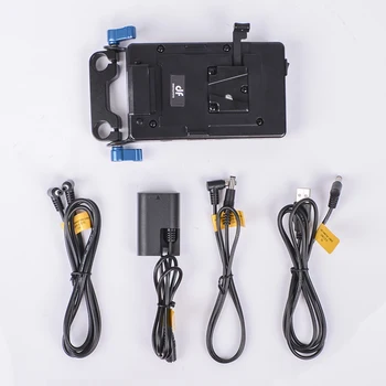 DF DIGITALFOTO Toide süsteem koos USB port DSLR v paigaldage aku toiteplokk V lukk kaamera video aku plaat essentials