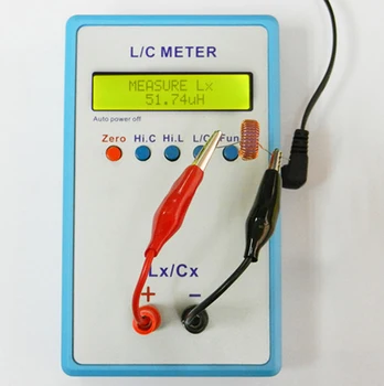Digitaalne LC Meter Kaasaskantav LCD 1uH -100H Induktiivsus 1pF-100mF Mahtuvus L/C Tester Arvesti LC200A Multimeeter