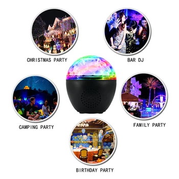 Disco ball pool Muusikat kerge dj bluetooth kõlar koos puldiga 16 režiimi LED laser projektor sobib pooled festivalid