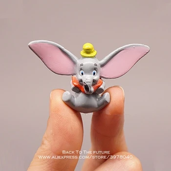 Disney Dumbo 3cm mini nukk Tegevus Joonis Poos Anime Teenetemärgi Kogumise Figuriin Mänguasjad mudel lastele poiss kingitus