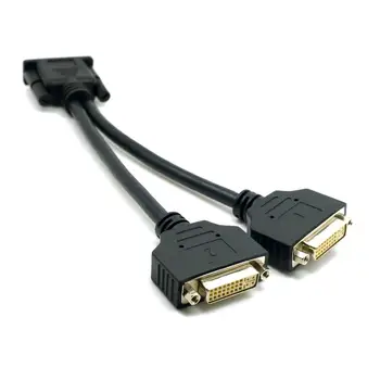 DMS-59 Mees Dual DVI 24+5 Emane Emane Splitter pikendusjuhe Graafika Kaardid & Monitor