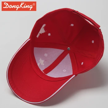 DongKing Kanada Maple Leaf Puuvill Baseball Caps tippkvaliteediga 3D Tikandid Õmmeldud ühise Põllumajanduspoliitika Sandwich Kaardus Tipp Müts Mehed Naised Kingitus