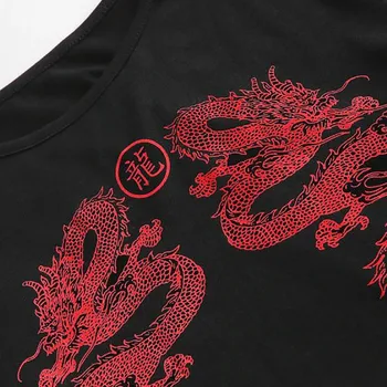 Dragon Print T-Särk Naiste Lühikesed Varrukad Tumblr Vabaaja Uus Streetwear Hip-Hop tops Harajuku Lõbus Basic Ladies Summer tee